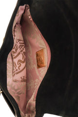 Vivienne Westwood Black Patent leather SEX Clutch inside lining @ Recess LA