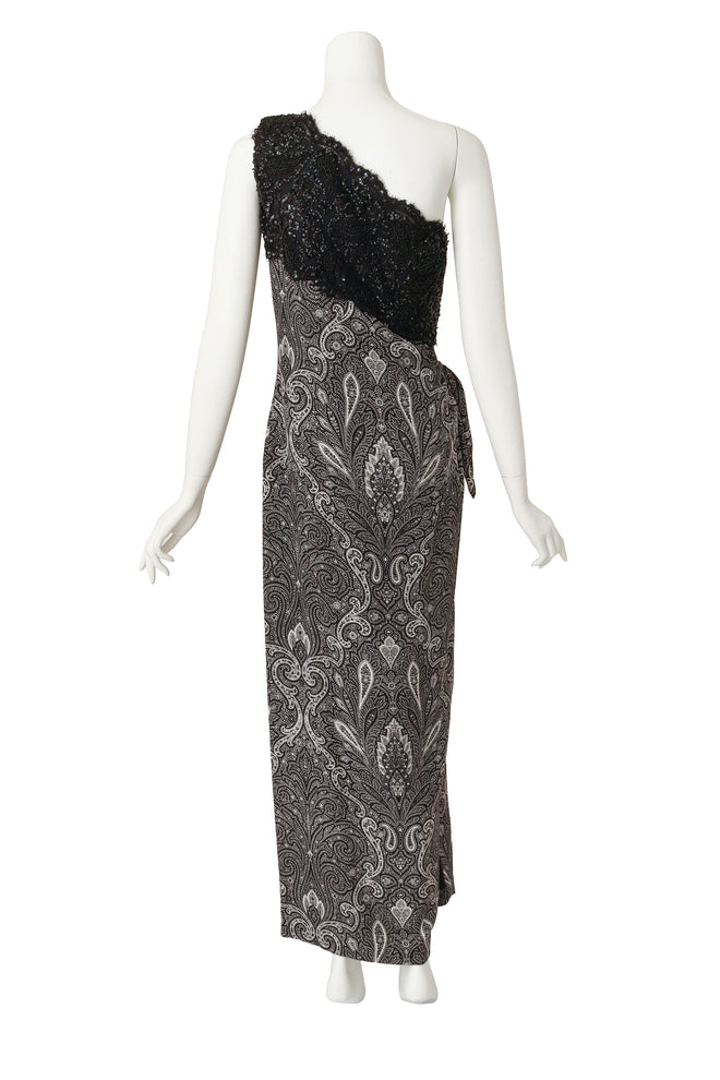 Beaded Dress by Carolyn Roehm on mannequin back @ Recess LA