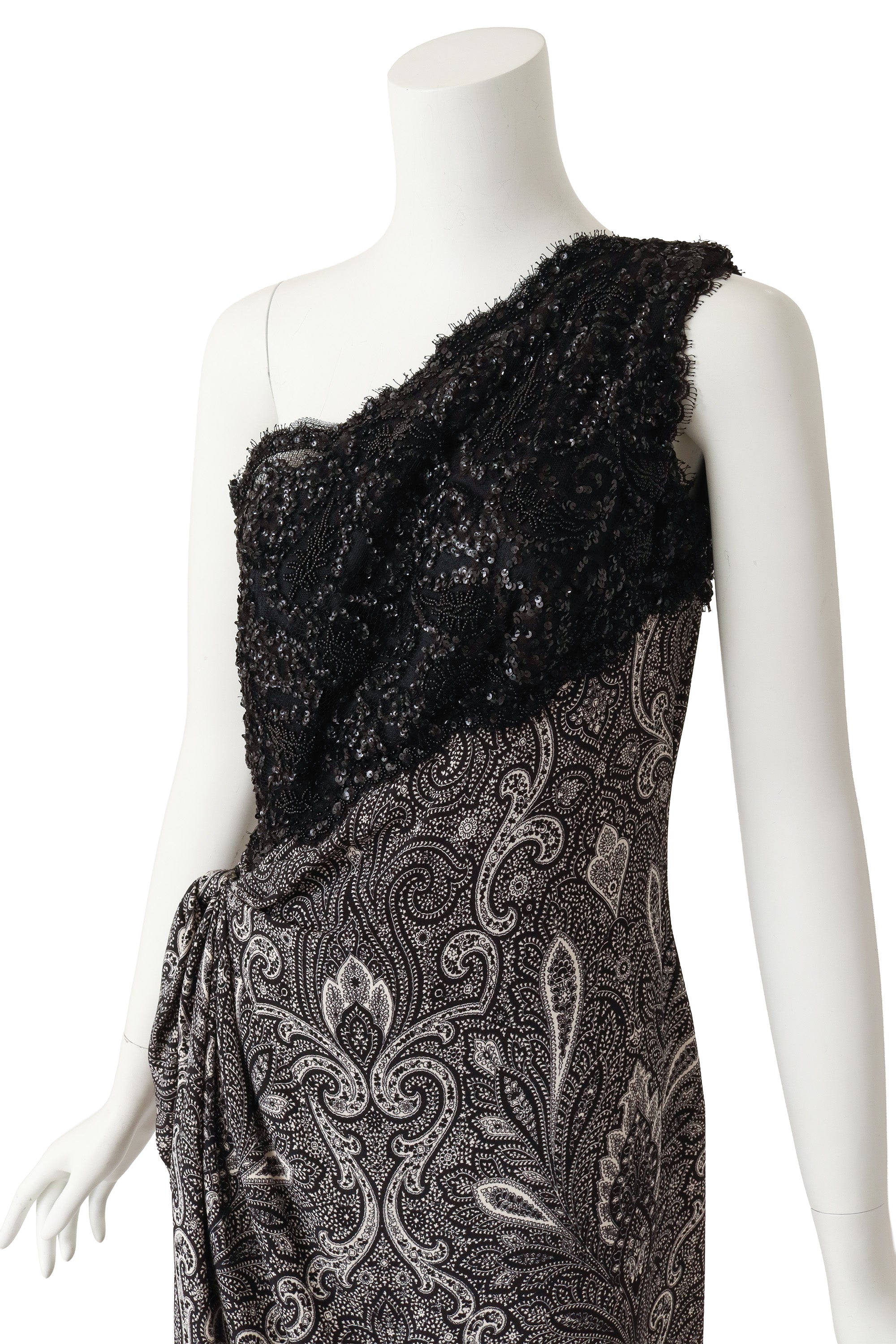 Beaded Dress by Carolyn Roehm on mannequin close @ Recess LA