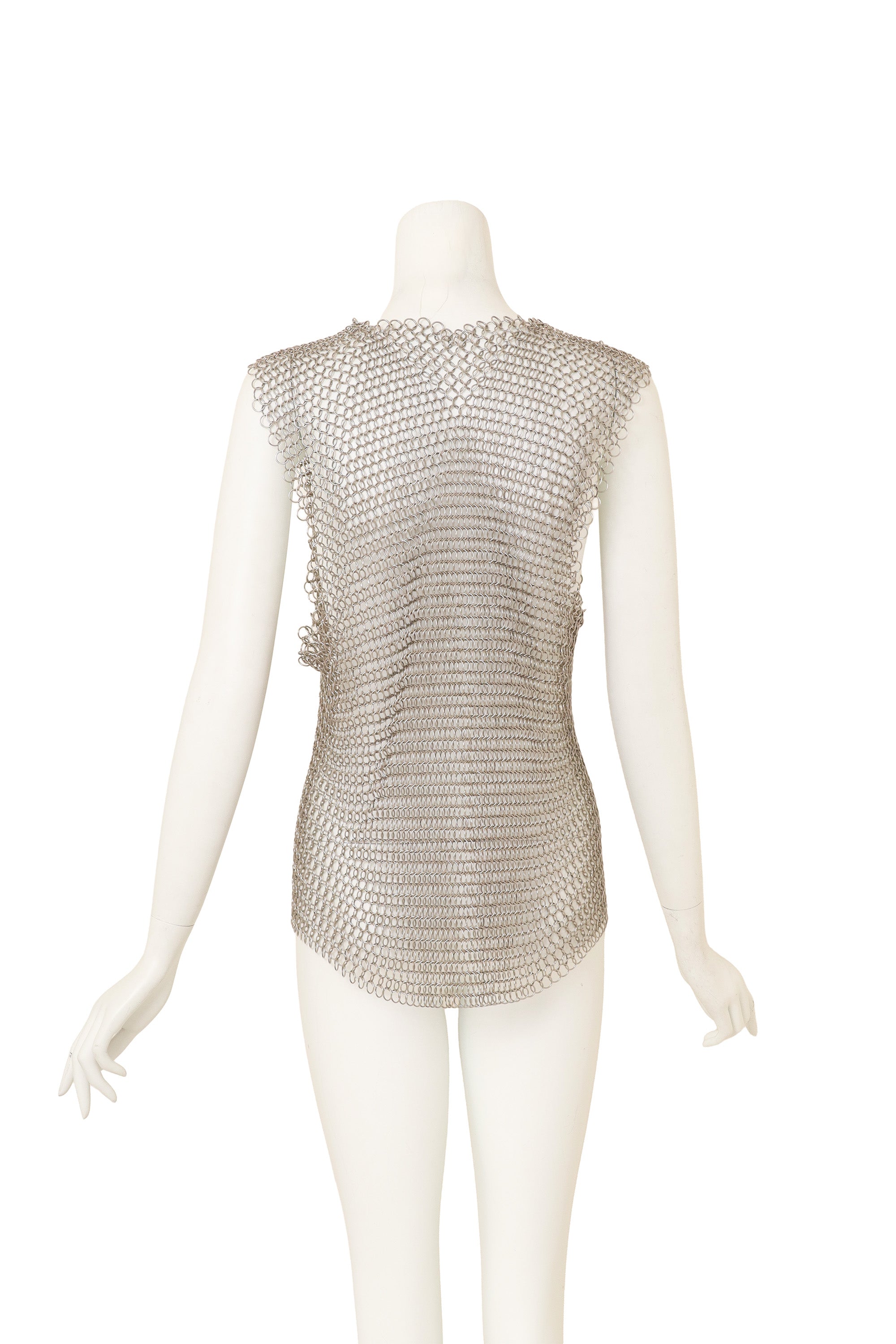 Chainmail Mesh Top on mannequin back @ Recess LA
