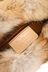 Vintage Salvatore Ferragamo Fur Wicker Box Bag label @ Recess LA