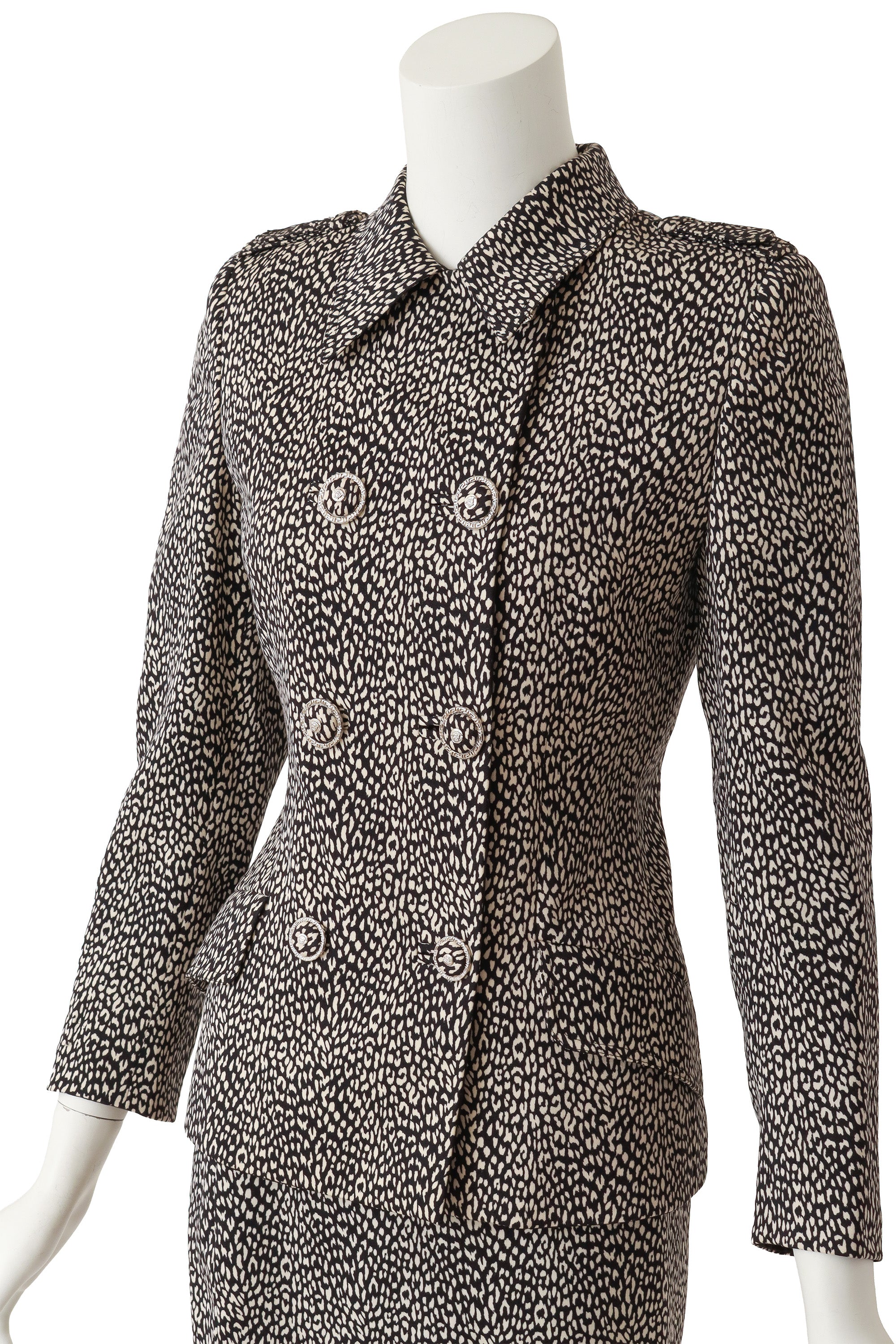 Mono Animal Jacket & Skirt Set on mannequin close @ Recess LA