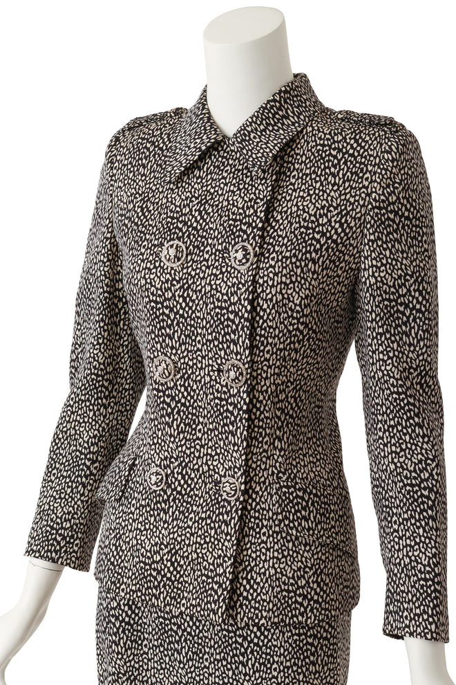 Mono Animal Jacket & Skirt Set on mannequin close @ Recess LA