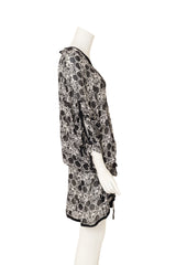 Abstract Floral Print Tunic by Anne Demeulemeester on mannequin side @ Recess LA