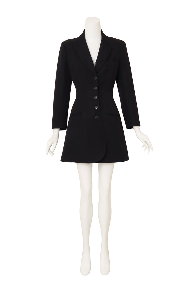 1989 F/W Blazer Dress by Alaia on mannequin front @ Recess LA