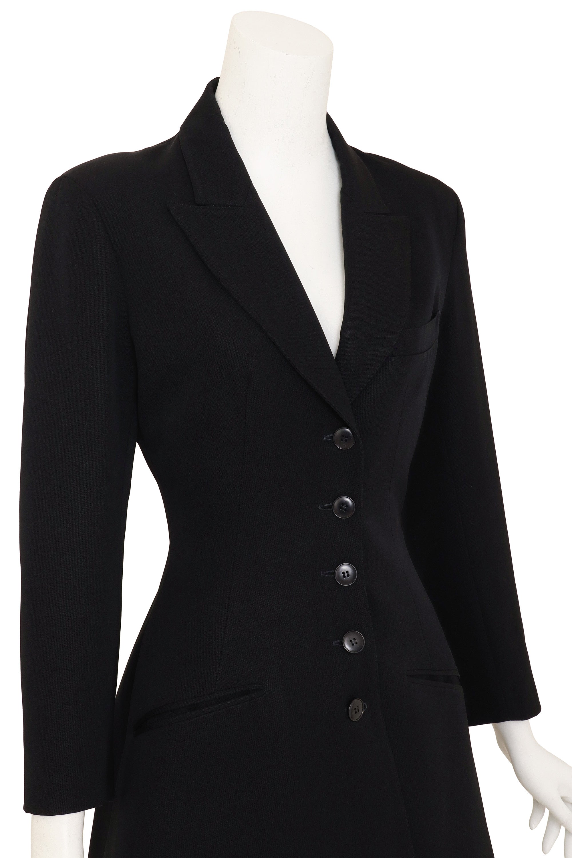 1989 F/W Blazer Dress by Alaia on mannequin close @ Recess LA
