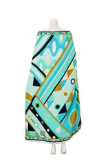 XL Mod Print Square Beach Towel by Emilio Pucci on mannequin @ Recess LA