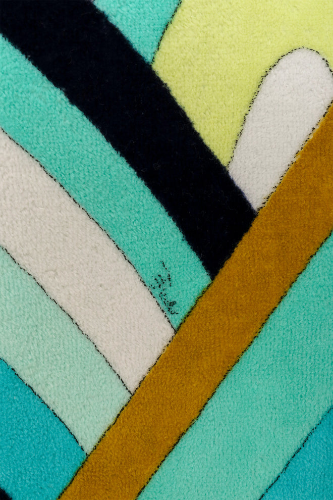XL Mod Print Square Beach Towel by Emilio Pucci signature @ Recess LA