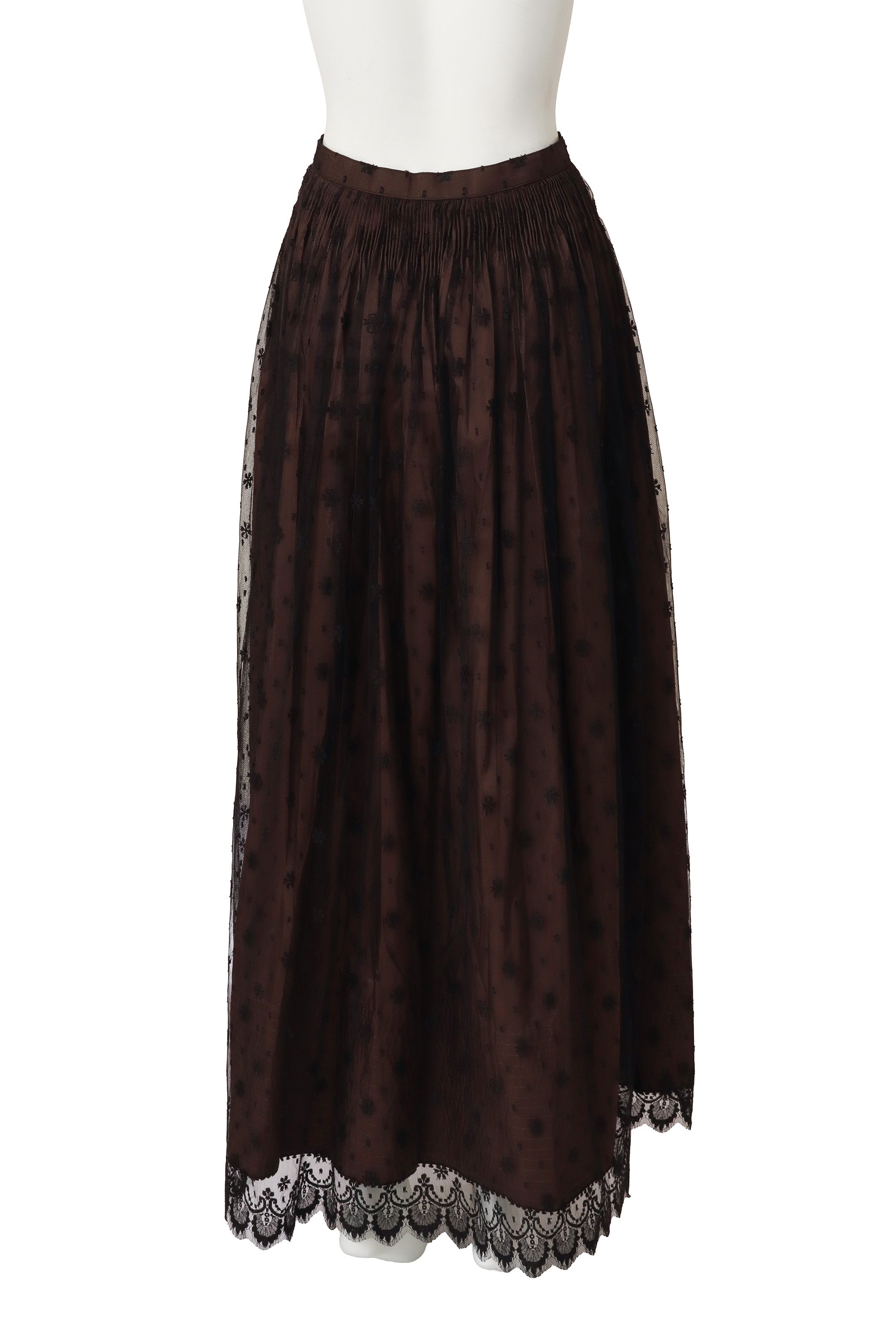 Lace Ball Skirt by Geoffrey Beene on mannequin back @ Recess LA