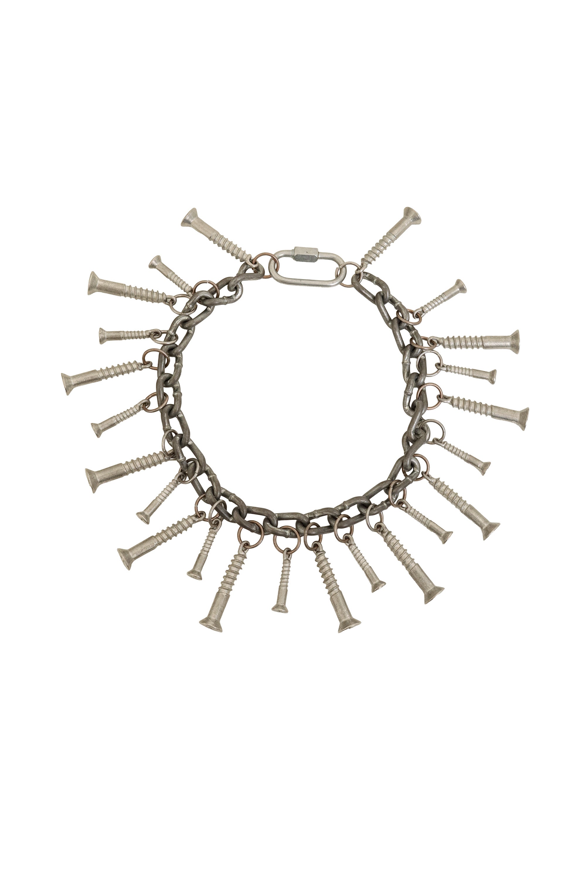 Silver Screw Fringe Collar Necklace by Todd Oldham @ Recess LA