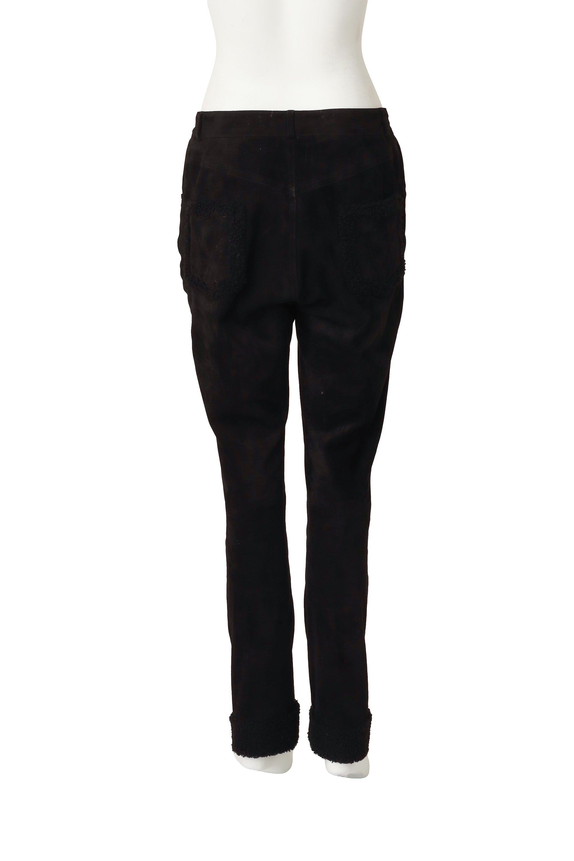 Vintage Christian Dior black suede pants Back on Mannequin @RecessLA 