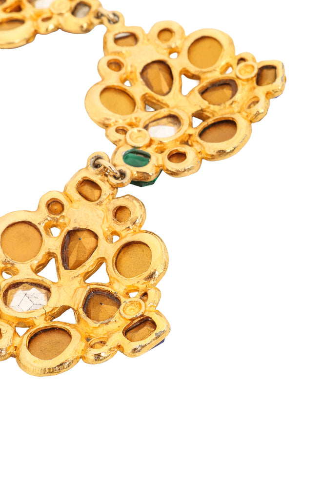 Jewel Cluster Collar Necklace tarnish @ Recess LA