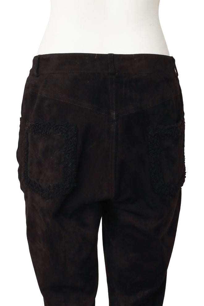  Vintage Christian Dior black suede pants Back up close on Mannequin @RecessLA 
