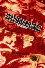 Foule Faces Jeans by Jean Paul Gaultier metal tag @ Recess LA