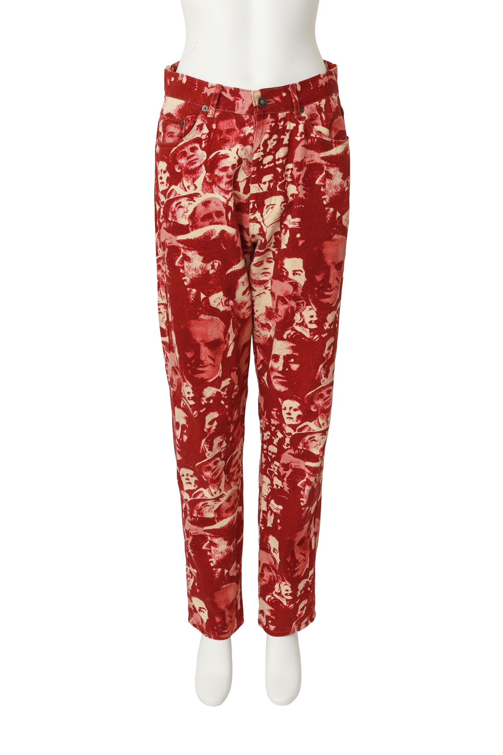 Vintage Jean Paul Gaultier '92 F/W Foule Faces Jeans – Recess