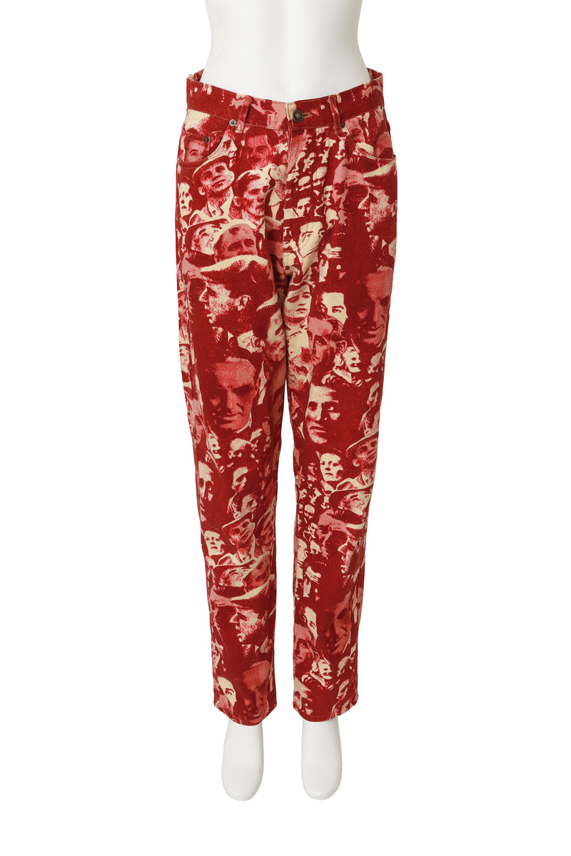 Vintage Jean Paul Gaultier '92 F/W Foule Faces Jeans – Recess