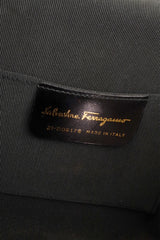 Salvatore Ferragamo Top Handle Wicker Basket Bag label @ Recess LA