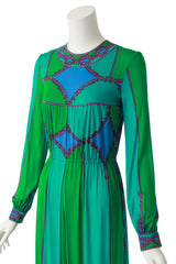 baroque print jumpsuit by Emilio Pucci on mannequin close @ Recess LA