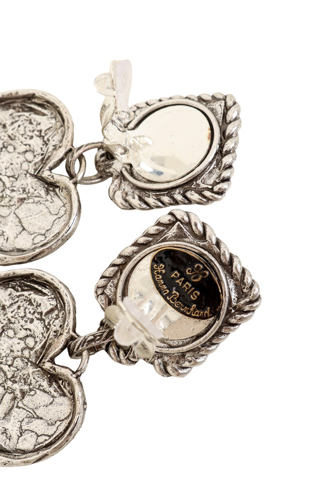 Souvenir Heart Drop Earrings by Hannah Bernhard logo @ Recess LA