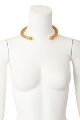 gold-tone hoop collar on mannequin opening front @ Recess LA
