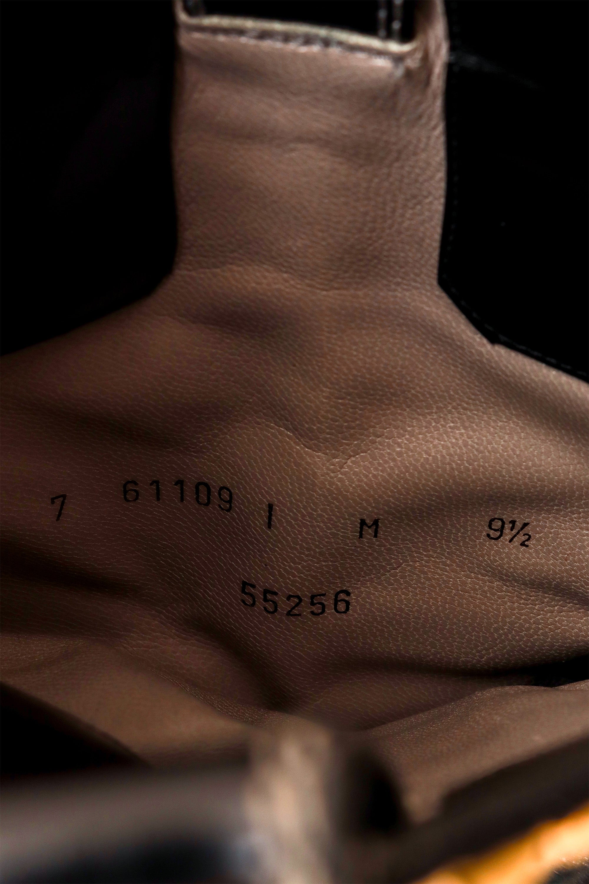 Studded black leather cowboy boots by Susan Bennis Warren Edwards Interior Label @ Recess LA