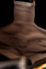 Studded black leather cowboy boots by Susan Bennis Warren Edwards Interior Label @ Recess LA