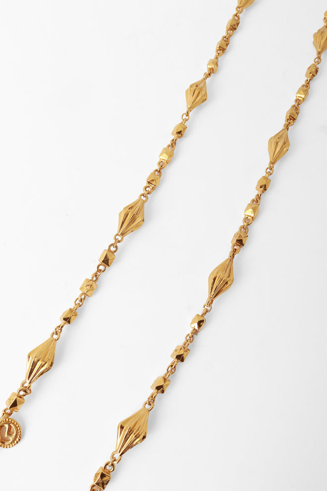 Vintage cone bead stud chain by St. John Close @ Recess LA