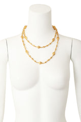 Vintage cone bead stud chain by St. John Layered on Mannequin @ Recess LA