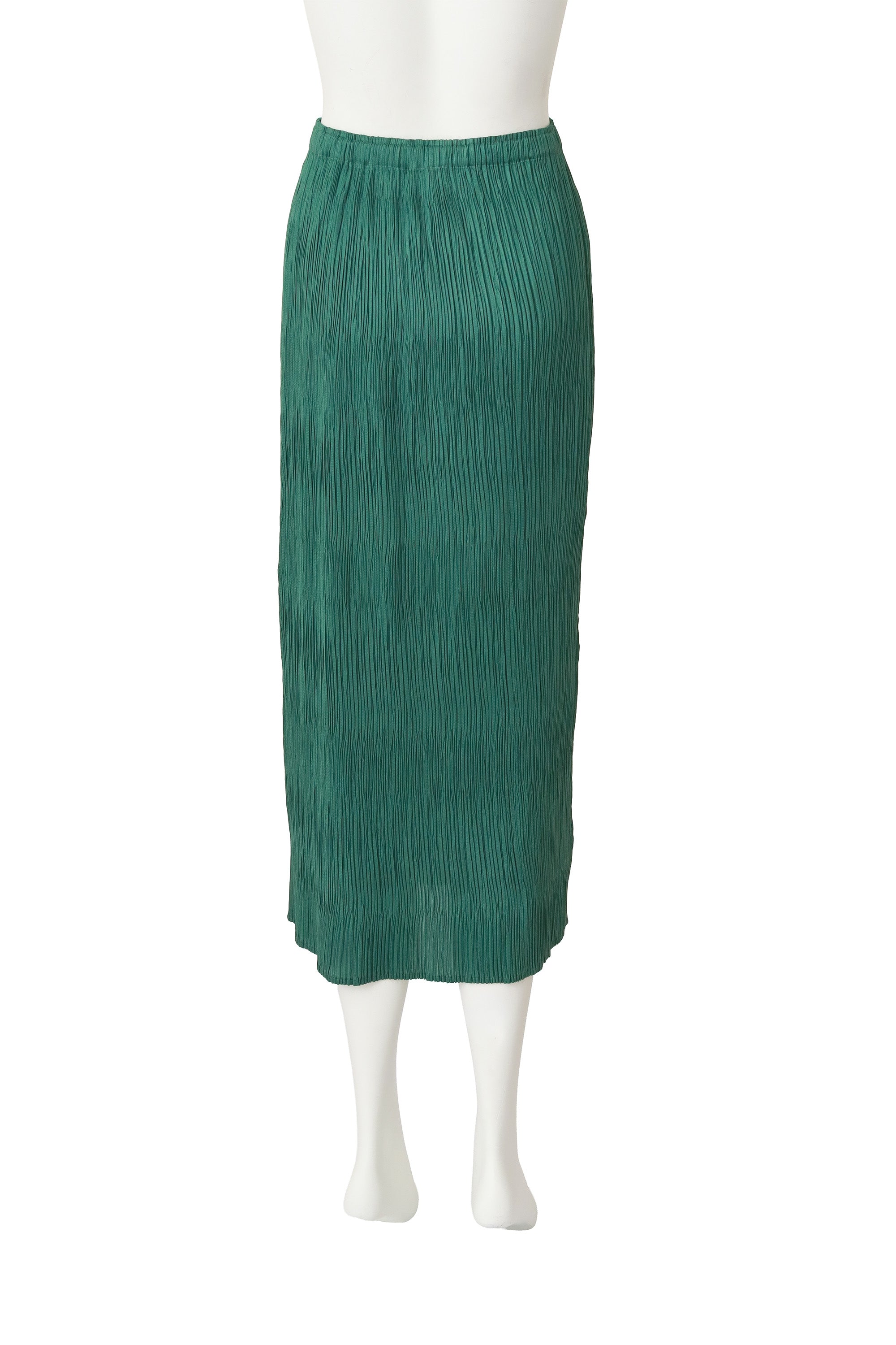Crinkled pleat taffeta midi skirt by Pleats Please Issey Miyake Back @ Recess LA