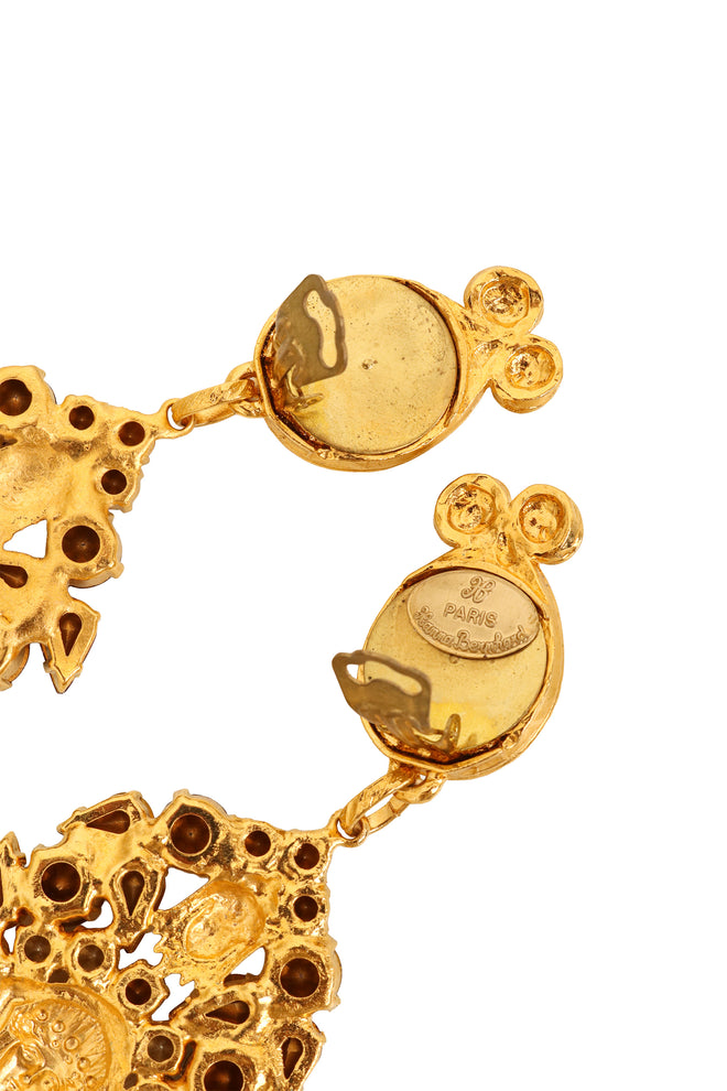 Medusa Pearl Drop Earrings by Hanna Bernhard signature @ Recess LA