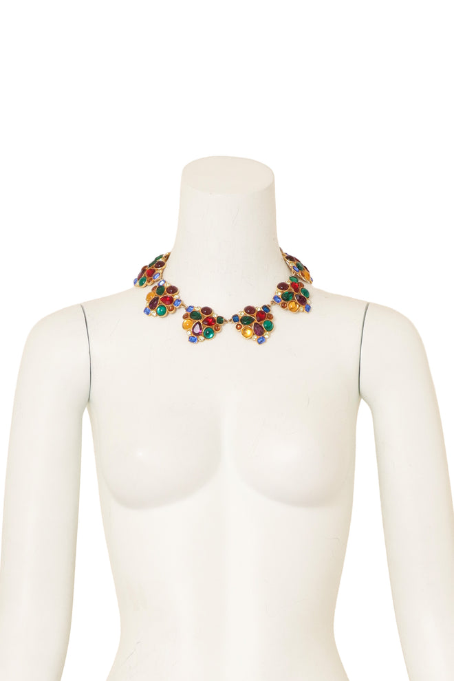 Jewel Cluster Collar Necklace on mannequin @ Recess LA