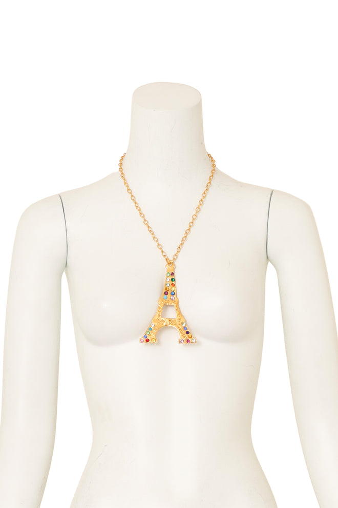 Eiffel Tower Pendant Necklace by Hanna Bernhard on mannequin @ Recess LA