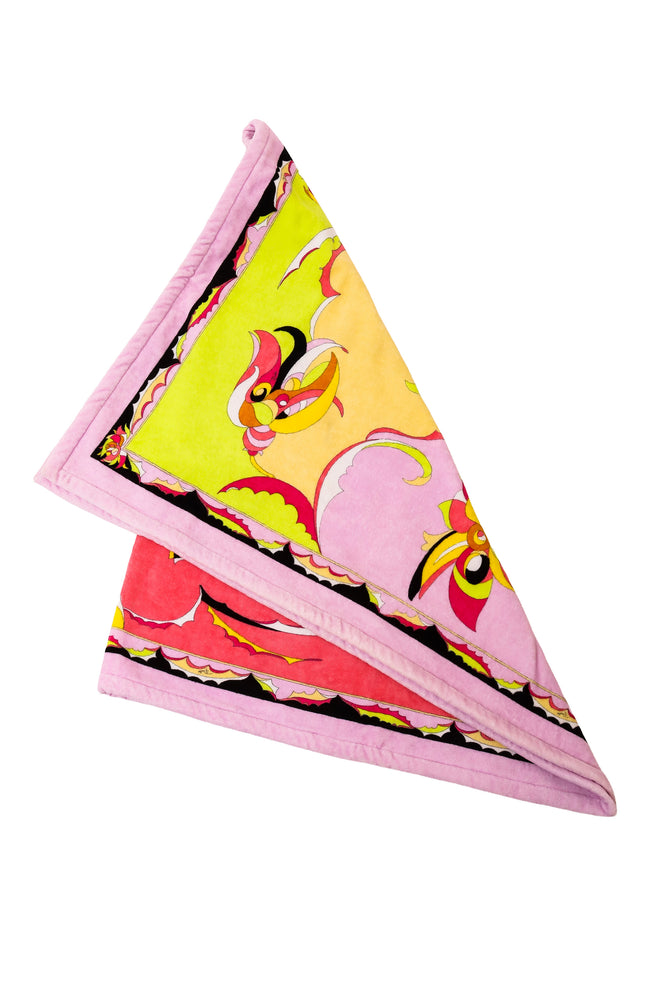 Mod Floral Beach Towel by Pucci folded @ Recess LA