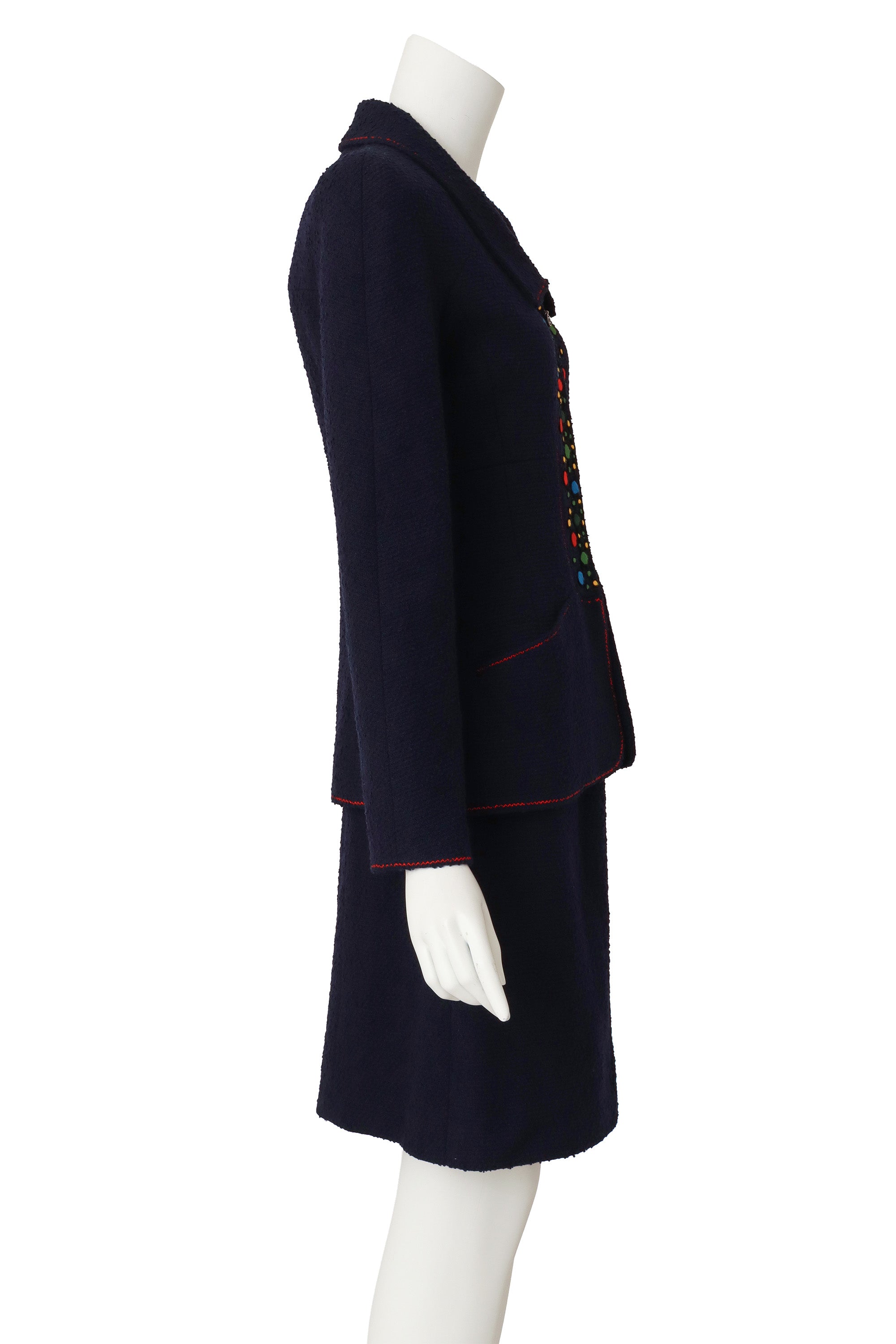 skirt and jacket set by Chanel on mannequin side @ Recess LA