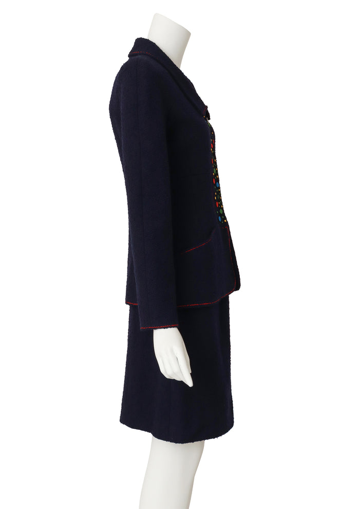 skirt and jacket set by Chanel on mannequin side @ Recess LA