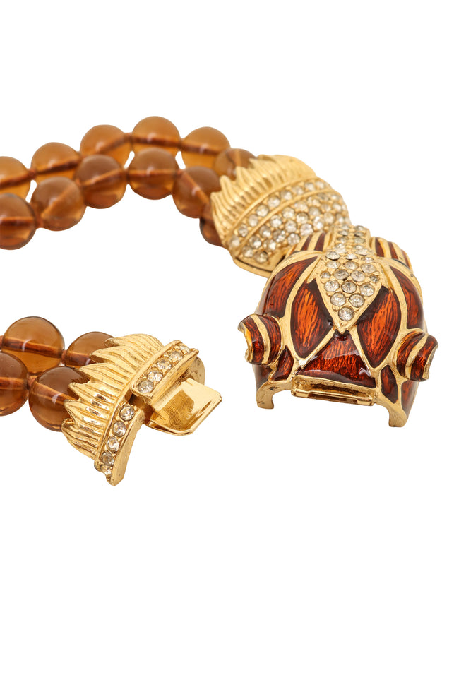 Panther Torsade Necklace by Ciner clasp open @ Recess LA