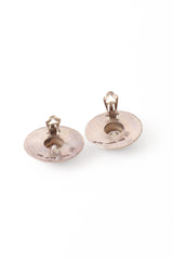 sterling crystal disc earrings backs open @ Recess LA