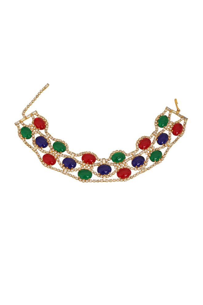 Crystal Wave Cabochon Choker by KJL @ Recess LA