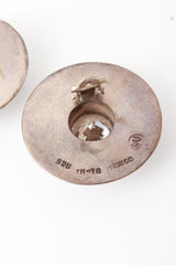 sterling crystal disc earrings stamp @ Recess LA