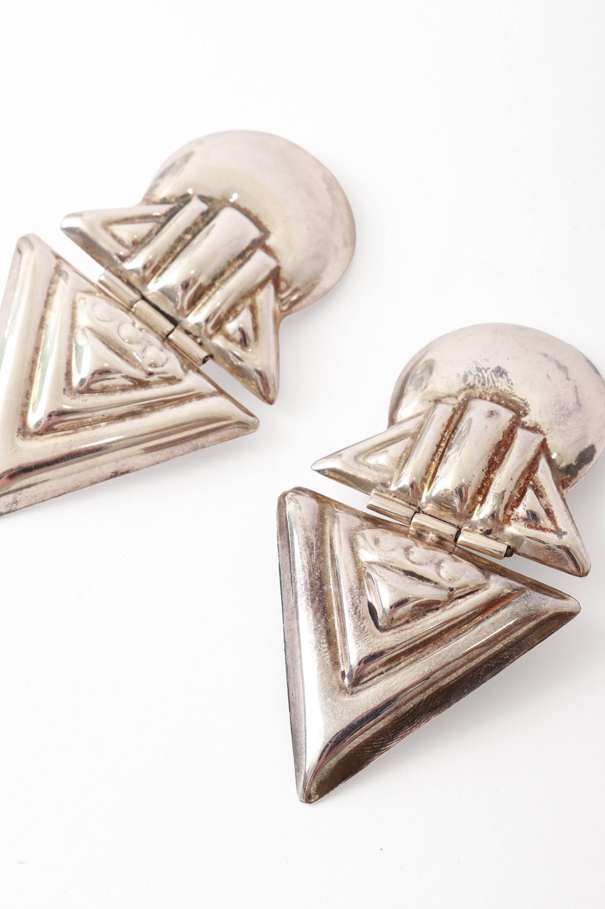 sterling point drop earrings close @ Recess LA