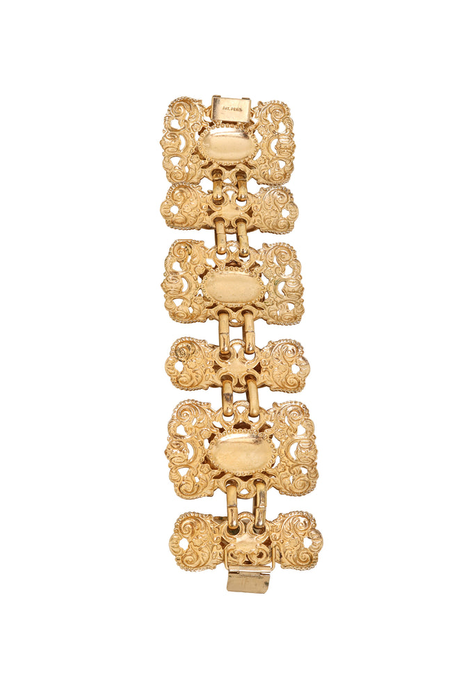 Heraldic Filigree Link Bracelet by Napier inside @ Recess LA