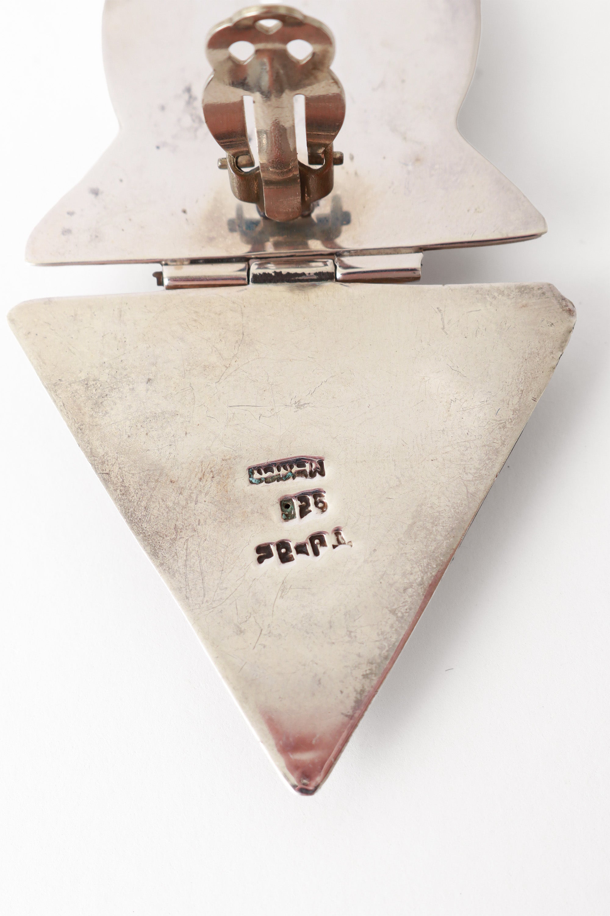 sterling point drop earrings stamp @ Recess LA