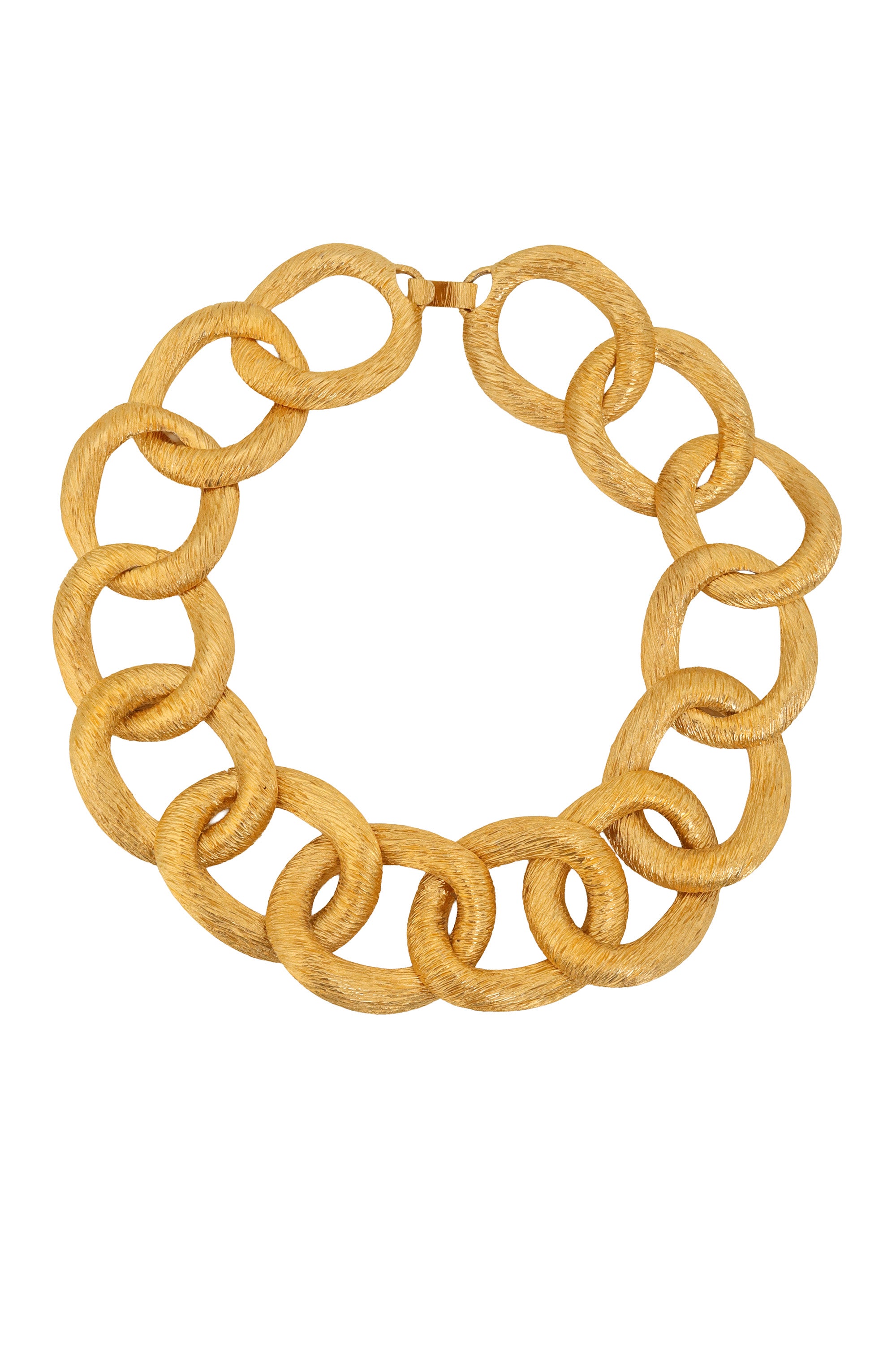 Vintage Brushed Organic Hoop Necklace @ Recess LA