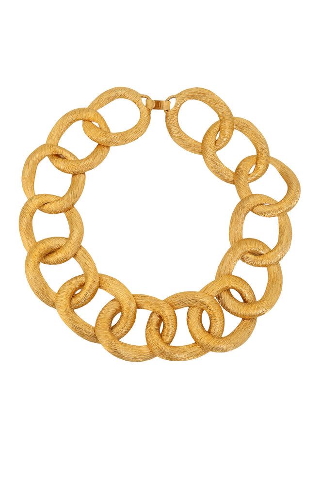 Vintage Brushed Organic Hoop Necklace @ Recess LA