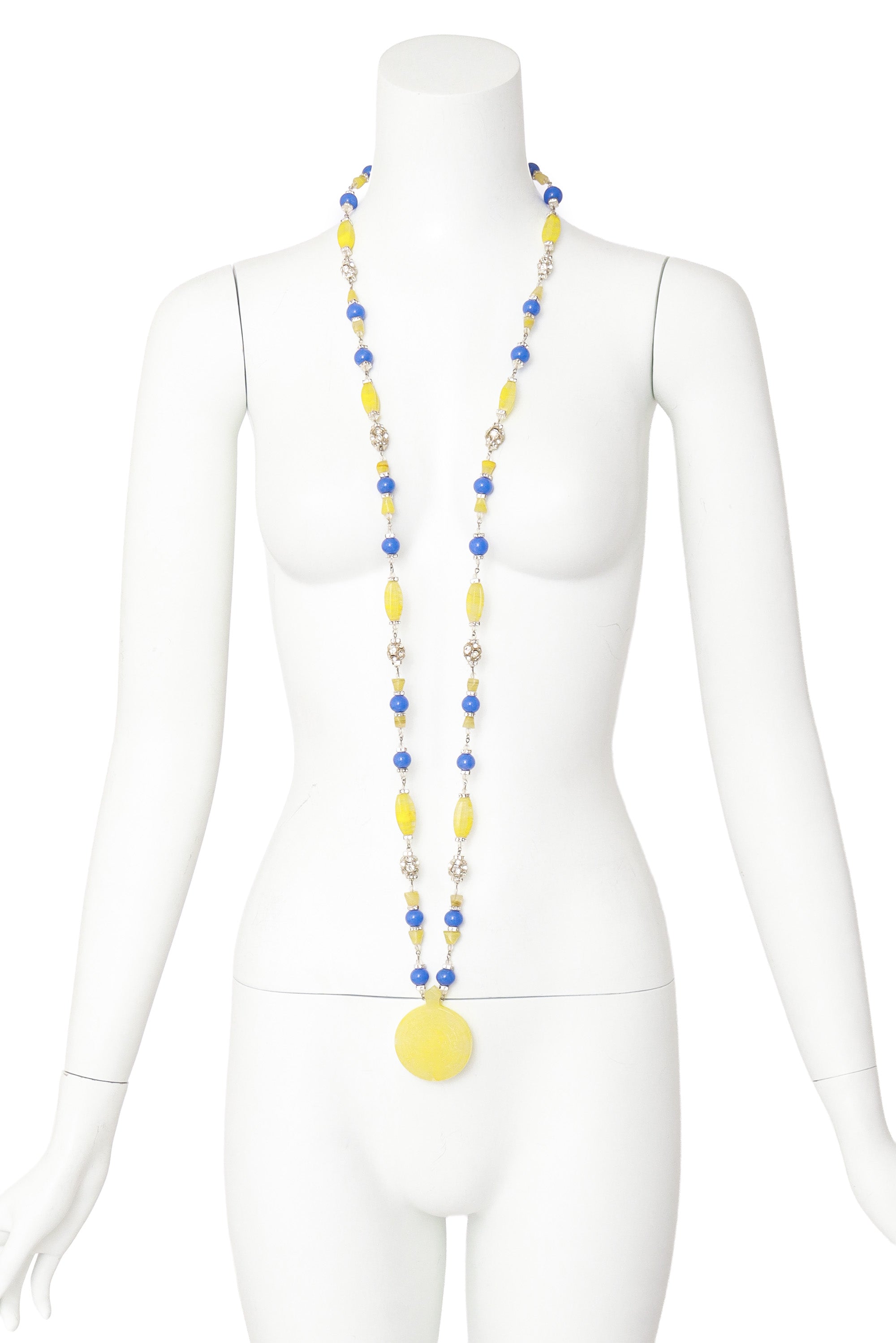 Mayan pendant necklace by Moans on mannequin @ Recess LA