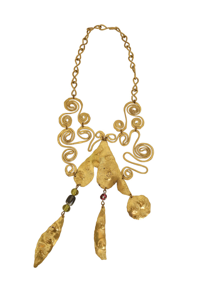 Artisan Hammered Bib Necklace @ Recess LA