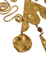 Artisan Hammered Bib Necklace charm tarnish @ Recess LA