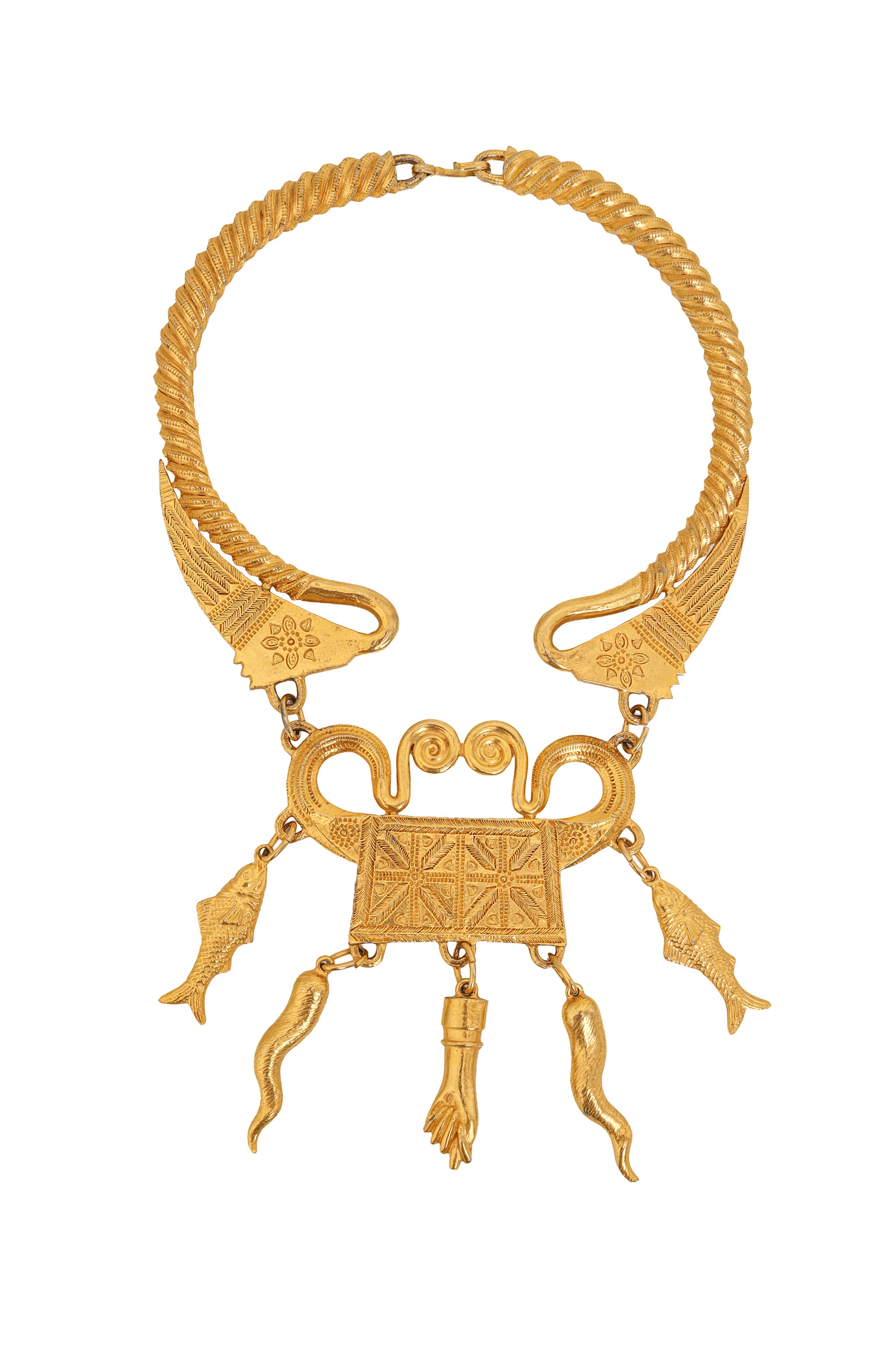 Etruscan Revival Amulet Necklace II by Alexis Kirk @ Recess LA