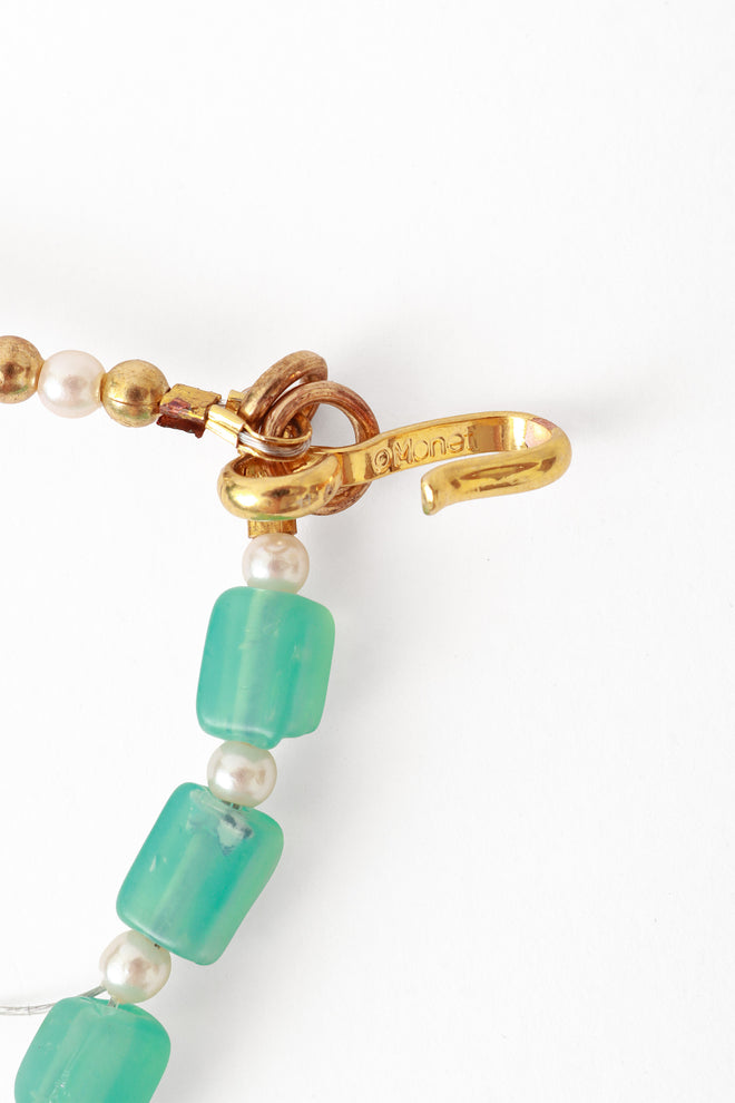 Bead collar by Moans Monet clasp signature @ Recess LA
