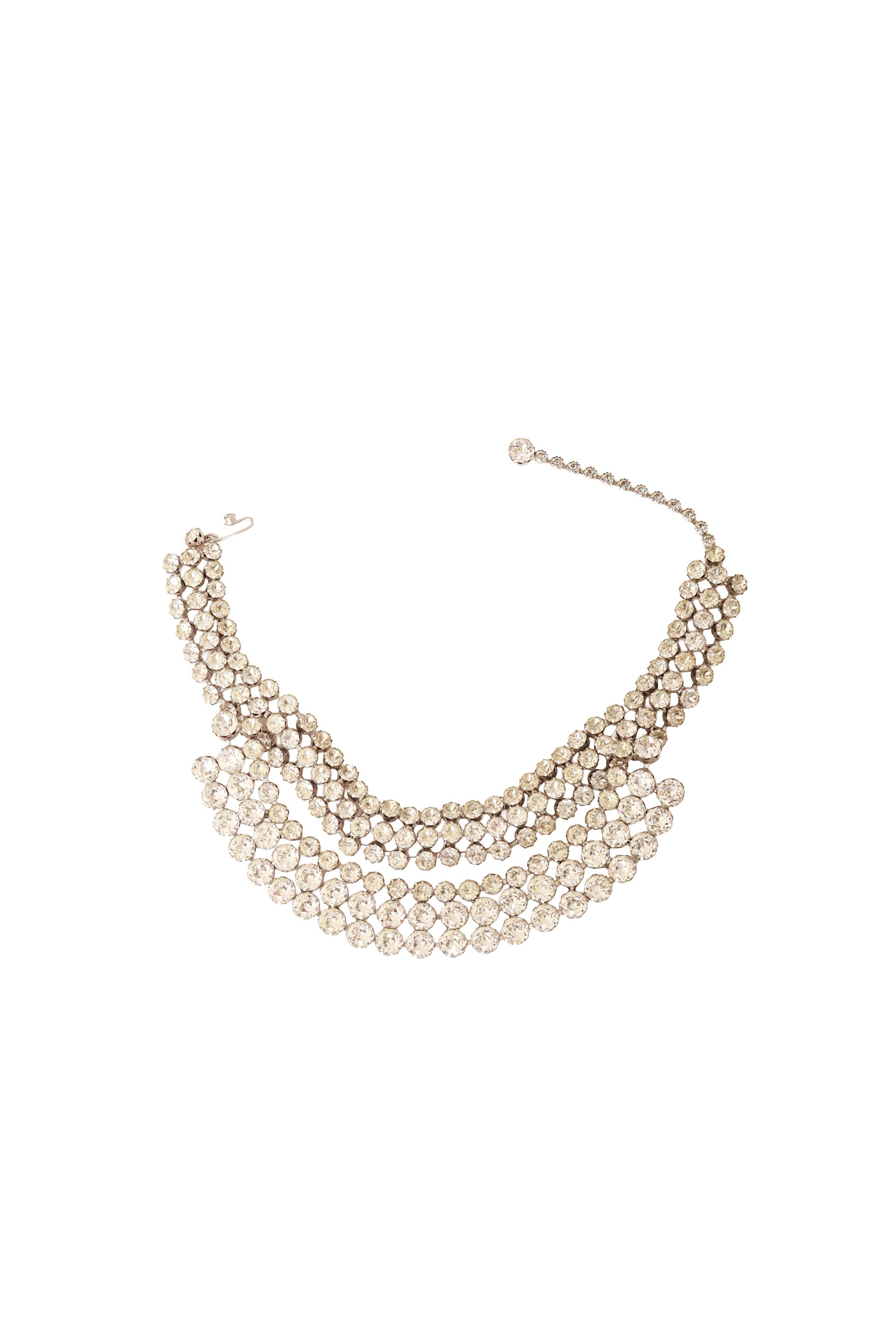 Draped Crystal Collar by Weiss @ Recess LA